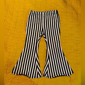 4T black and white stripe, bell bottoms